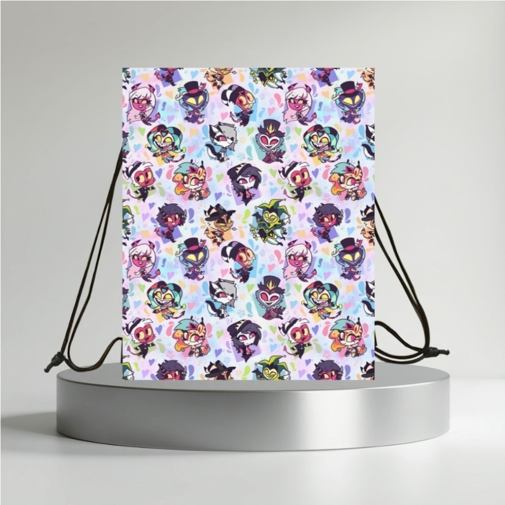 Helluva Boss  Drawstring Bookbag Backpack! New Fanmade‎